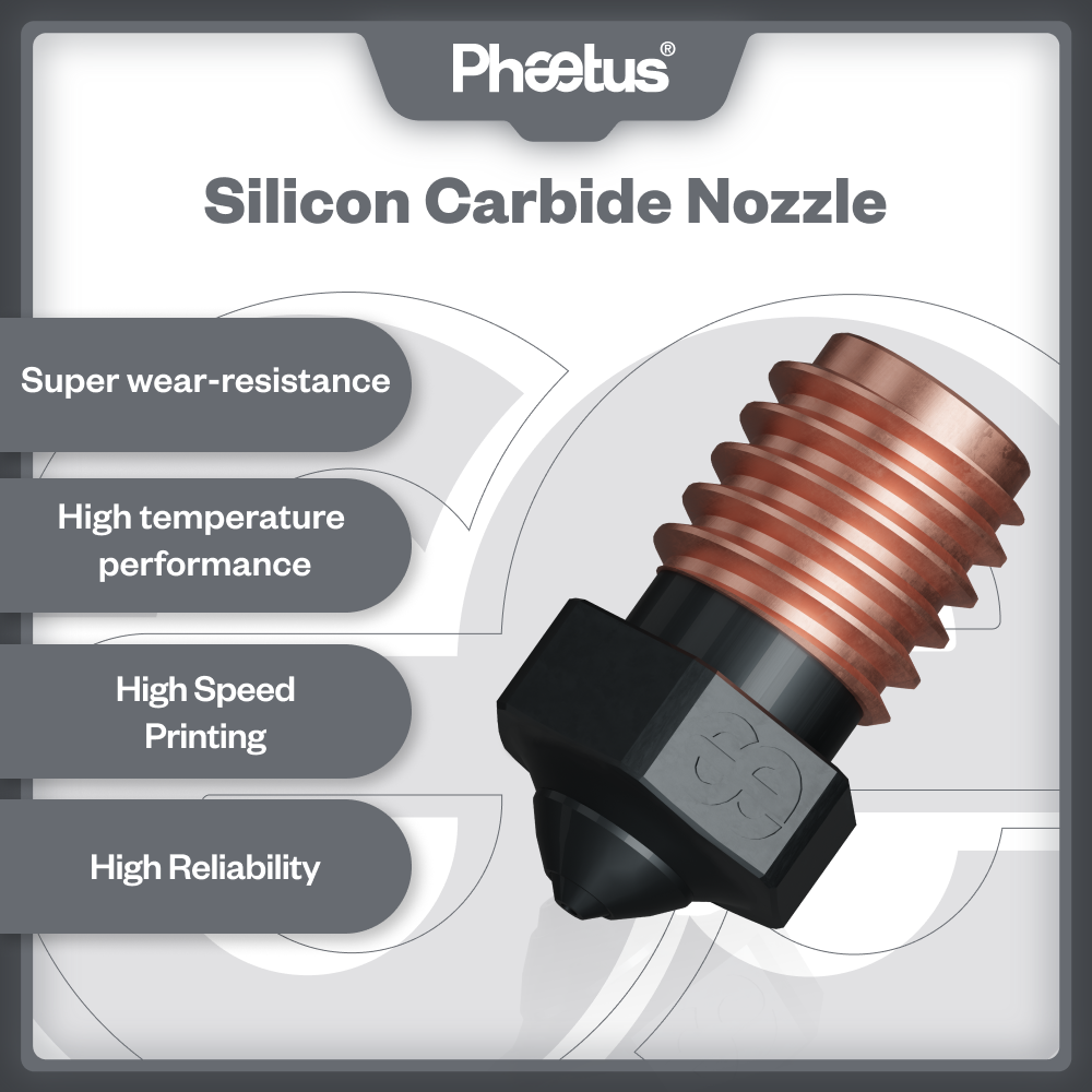 3D Printer Hotend Kit - Nosel Phaetus Silicon Carbide V6 Tahan