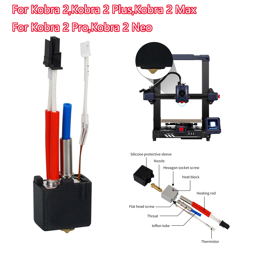 3D Printer Hotend Kit - Untuk Anycubic Kobra 2 Hotend Anycubic