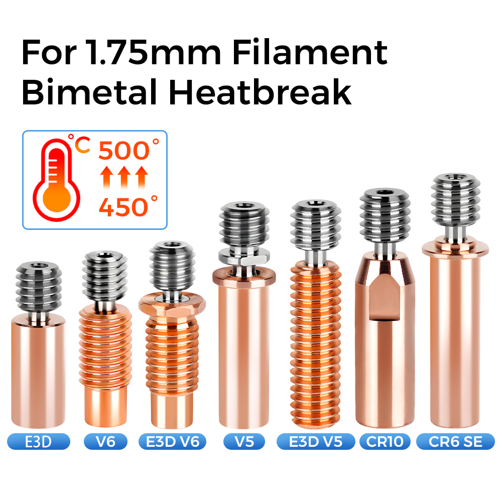3D Printer Hotend Kit - Kualitas Tinggi E3D V6 Tenggorokan V5
