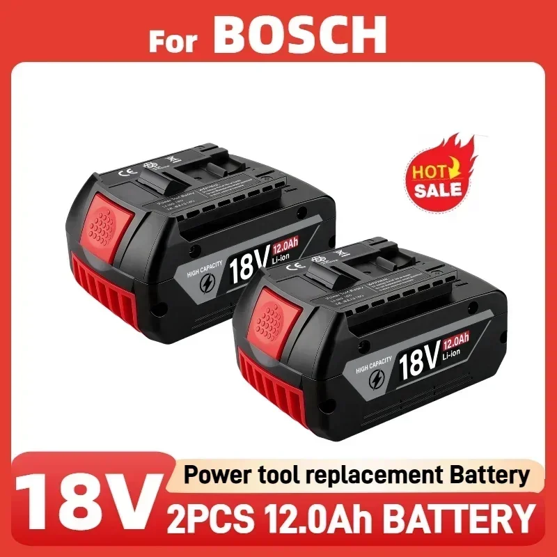 Bosch Drill Gsb 18V - Baterai 18V Asli 8.0/10.0/12.0Ah untuk Bor