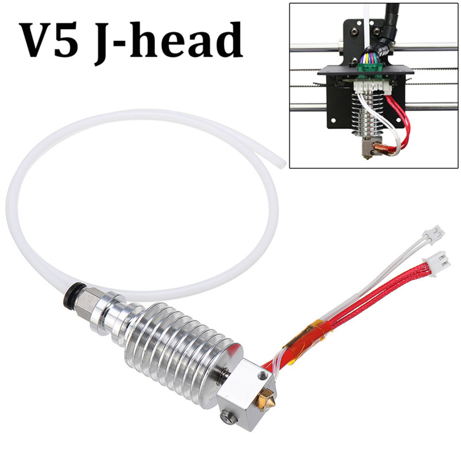 1PC V5 J-Head Hotend Kit 0.4mm - 3D Printer Hotend Kit ulasan dan harga