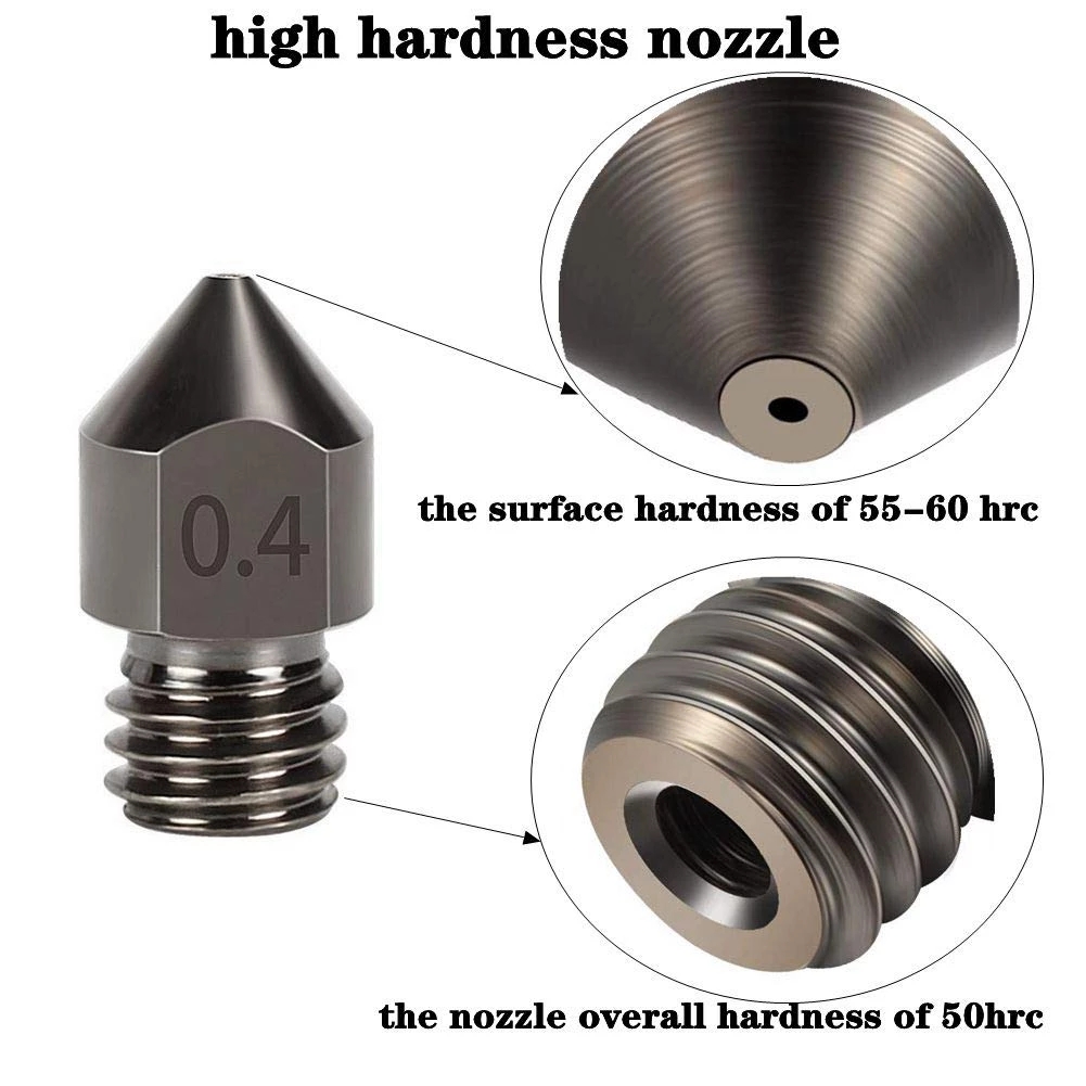 Nosel Baja Super Keras MK8 5 B - 3D Printer Hotend Kit ulasan dan harga