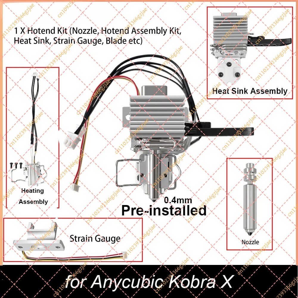 Kit Hotend 0.4mm yang Sudah Te - 3D Printer Hotend Kit ulasan dan harga