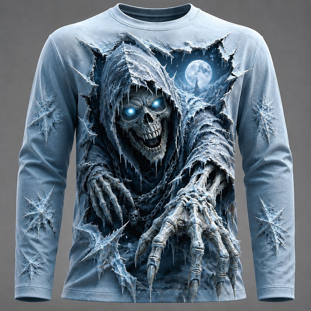 Kaos Pria Halloween dengan Gra - 3D Printing Kpop ulasan dan harga