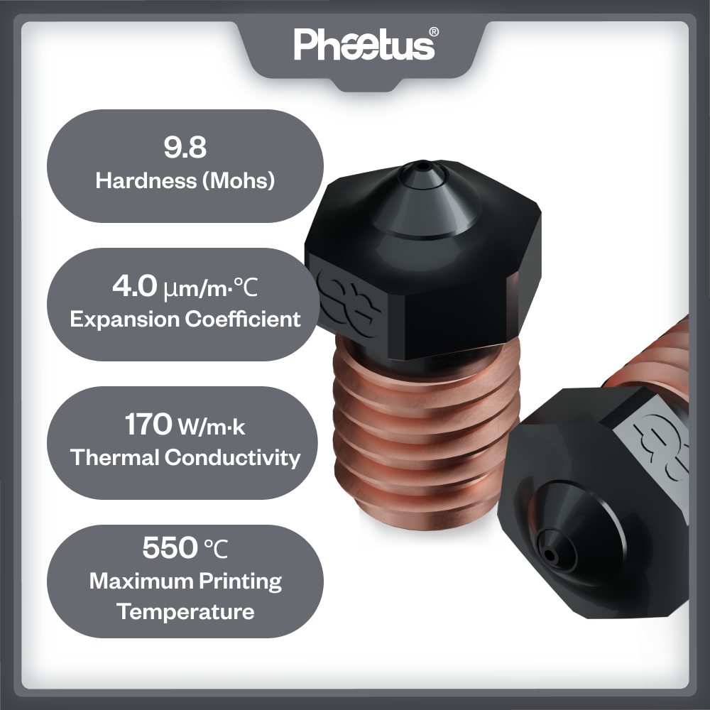 Nosel Phaetus Silicon Carbide  - 3D Printer Hotend Kit ulasan dan harga