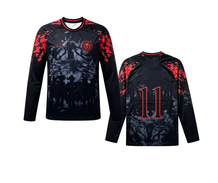 Siluet iblis hitam, kaos lenga - 3D Printing Kpop ulasan dan harga