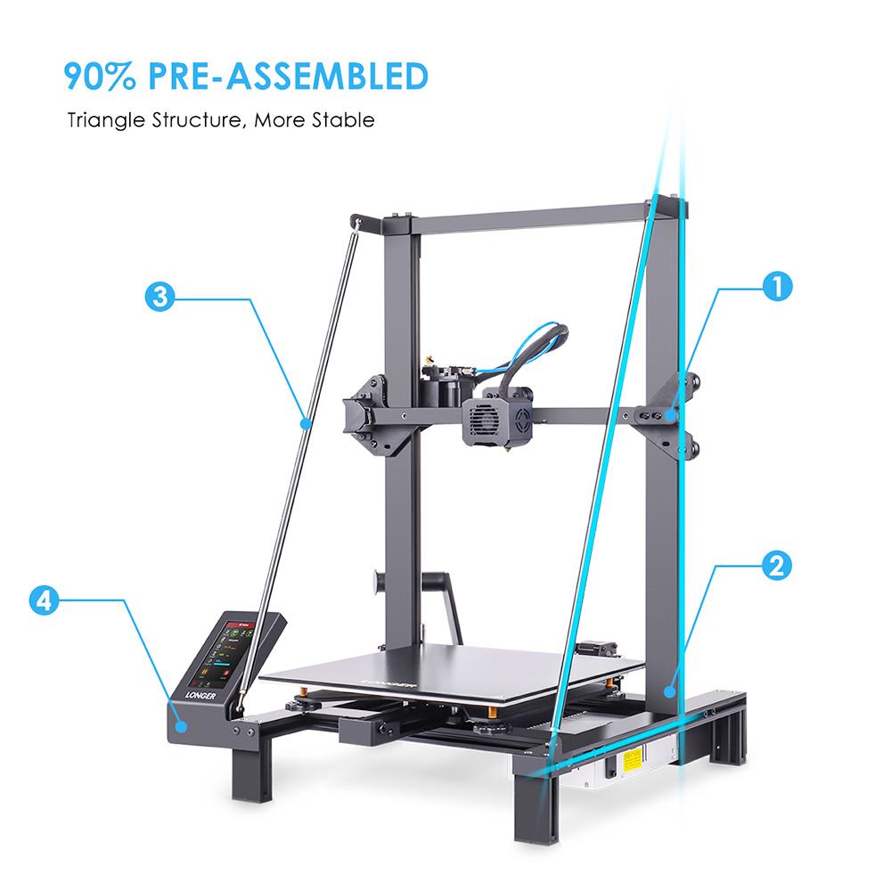 Printer 3D LONGER LK5 Pro 90%  - 3D Printing Design Software ulasan dan harga