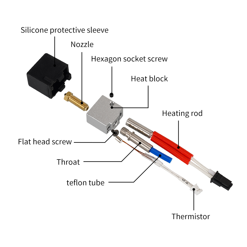 Untuk Anycubic Kobra 2 Hotend  - 3D Printer Hotend Kit ulasan dan harga