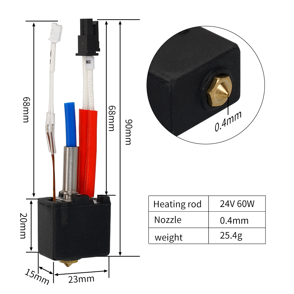 Untuk Anycubic Kobra 2 Hotend  - 3D Printer Hotend Kit ulasan dan harga