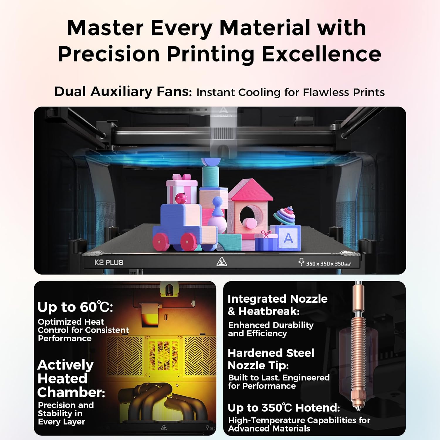 ​ ​ Creality K2 PLUS Combo Pri - 3D Printing Design Software ulasan dan harga