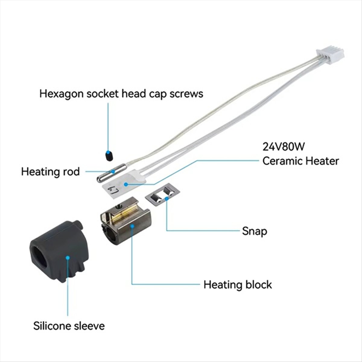 A59E 2 Buah untuk 3 Max Hotend - 3D Printer Hotend Kit ulasan dan harga