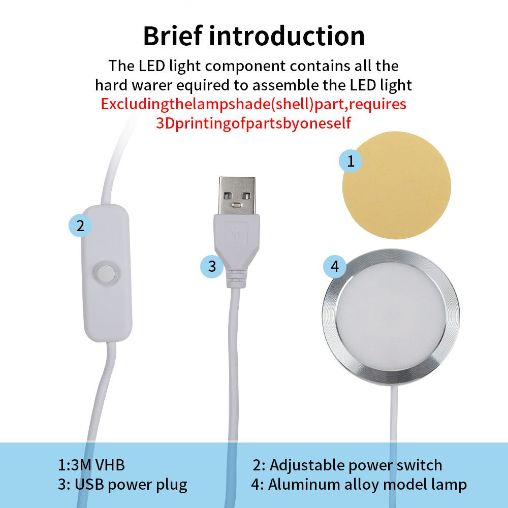 Kit lampu Led Lab Bambu, untuk - 3D Printing Bambu ulasan dan harga