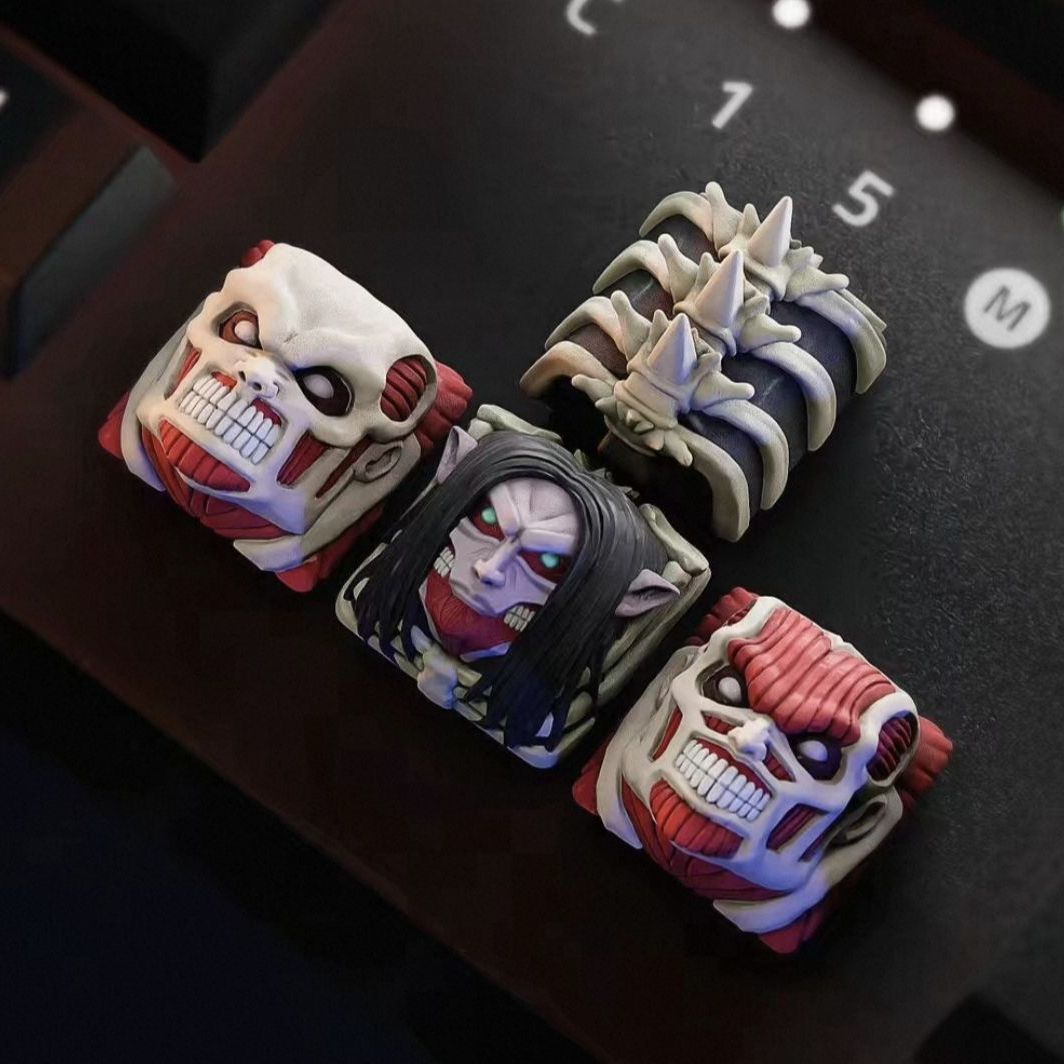 Set Keycap Bermerek Attack On  - 3D Printing Keyboard ulasan dan harga