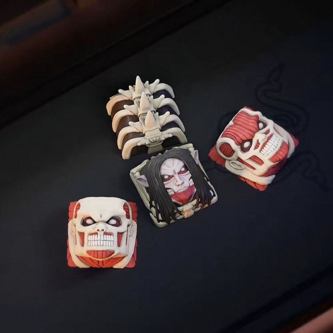 Set Keycap Bermerek Attack On  - 3D Printing Keyboard ulasan dan harga