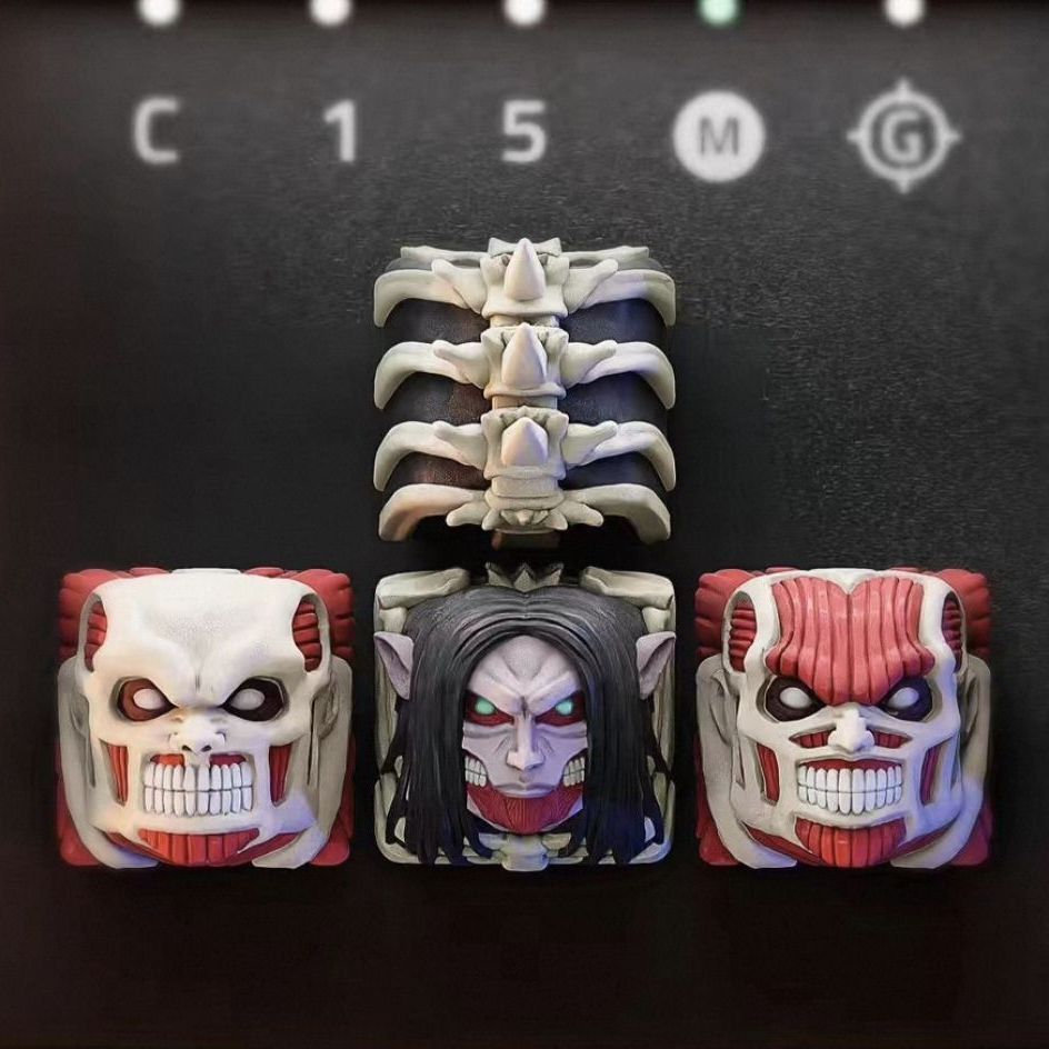 Set Keycap Bermerek Attack On  - 3D Printing Keyboard ulasan dan harga