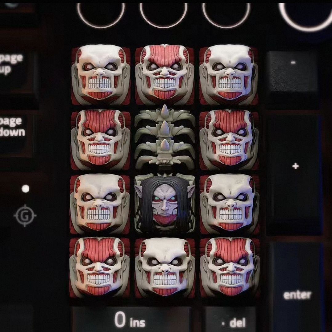Set Keycap Bermerek Attack On  - 3D Printing Keyboard ulasan dan harga