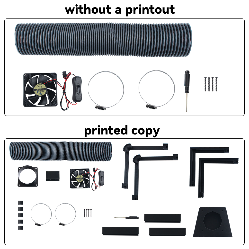 Kit Kipas Buang Eksternal untu - 3D Printing Bambu ulasan dan harga