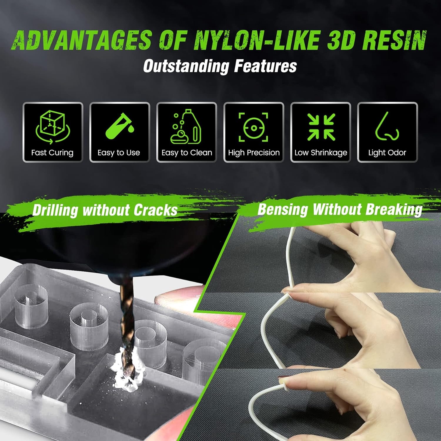 Resin SUNLU 3KG Mirip ABS/ Sta - 3D Printing Uv Sensitive Resin ulasan dan harga