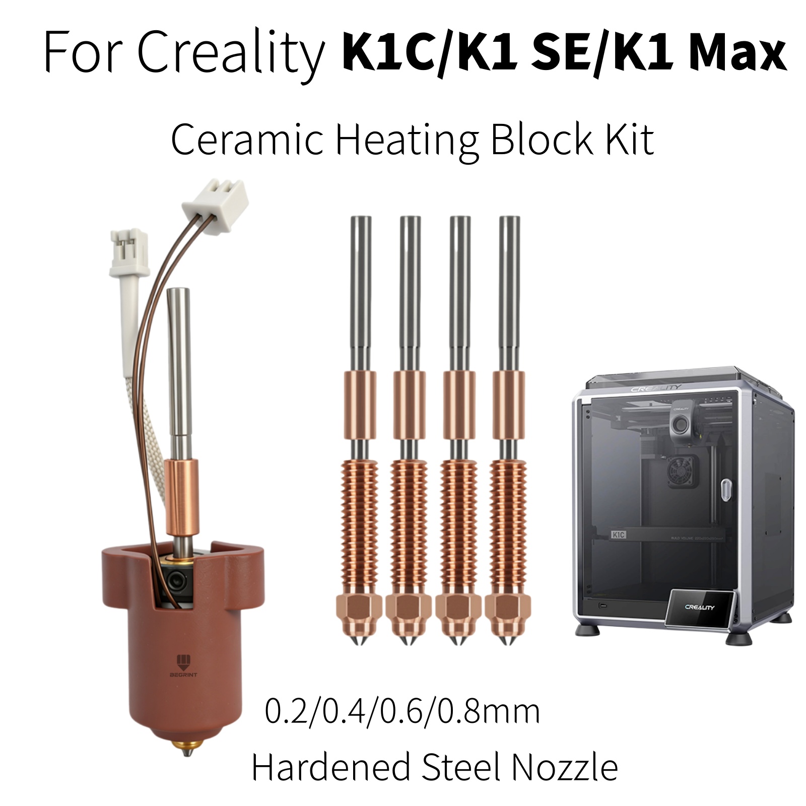 Untuk Creality K1C K1 MAX Hote - 3D Printer Hotend Kit ulasan dan harga