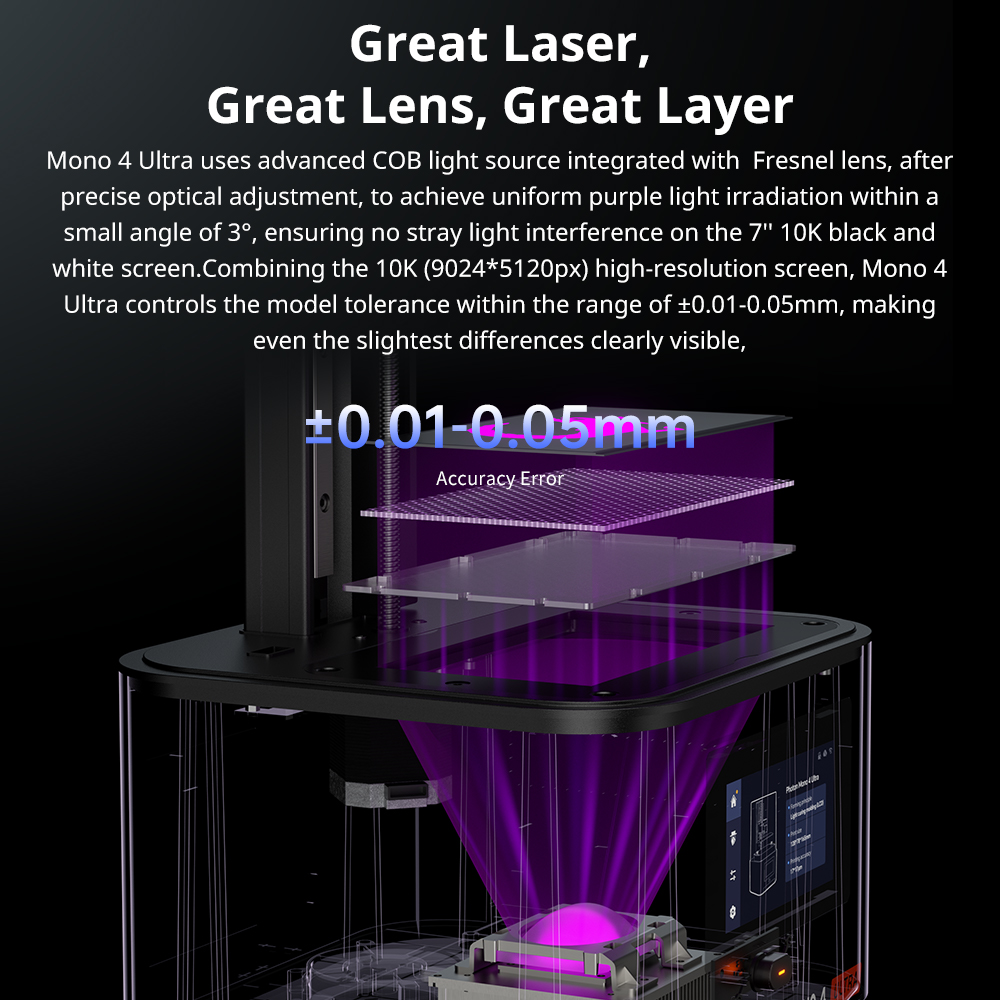 Printer 3D LCD Ultra Mono 4 Fo - 3D Printing Uv Sensitive Resin ulasan dan harga